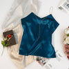 Wear A Little Girl's Vest With A Thin Belt Inside And A Bottom